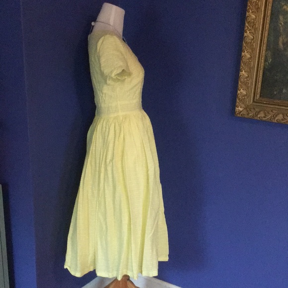 Modcloth Fabulous Fit & Flare Shirt Dress in buttercup daffodil yellow 🌼 - Picture 7 of 17